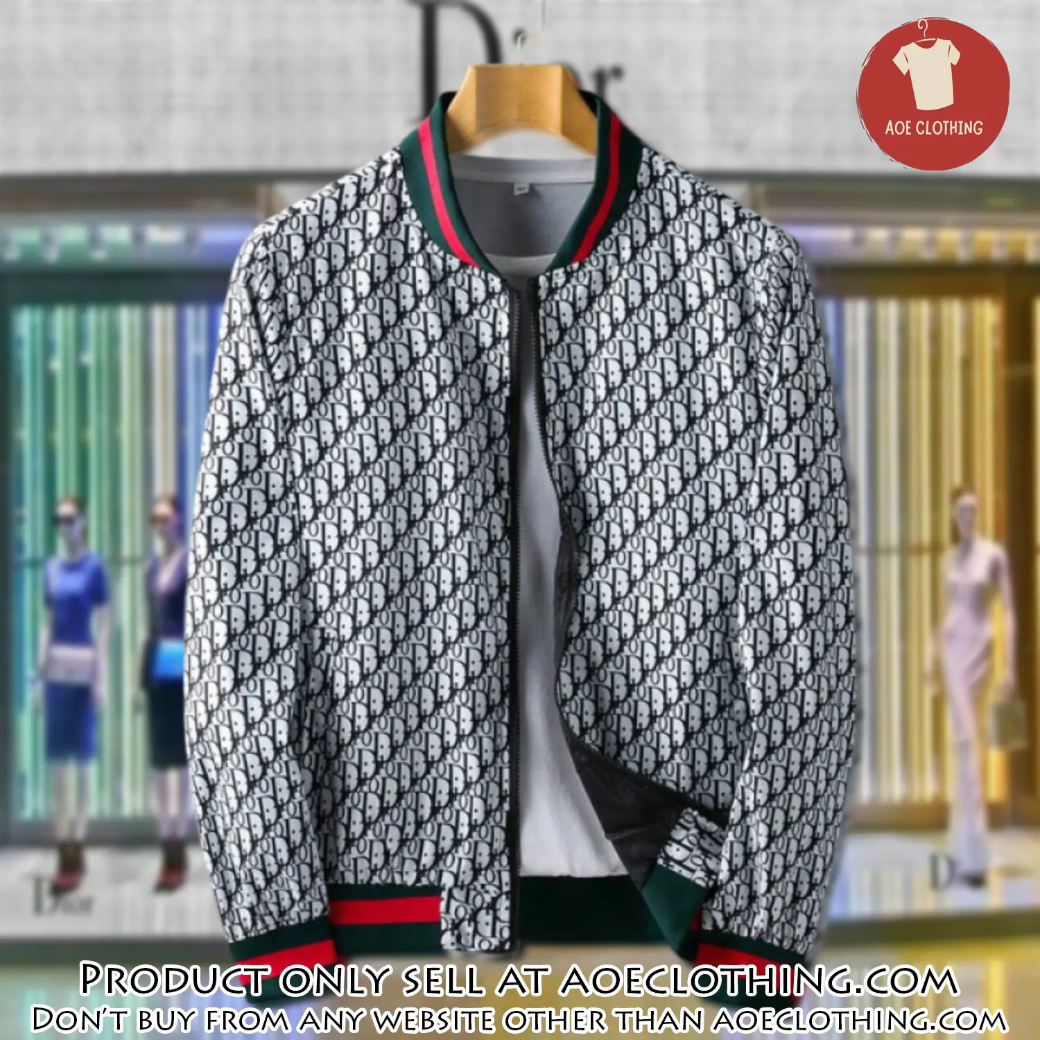 Dior luxury brand varsity zipper jacket vst1032 aoe2528249